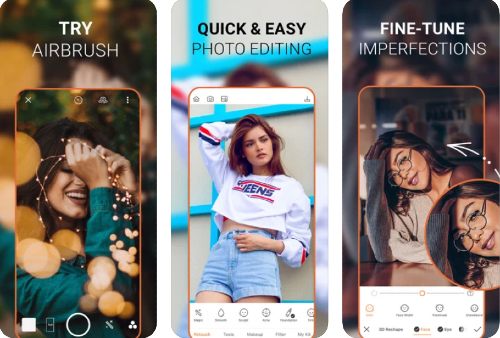Airbrush best free selfie camera apps iphone