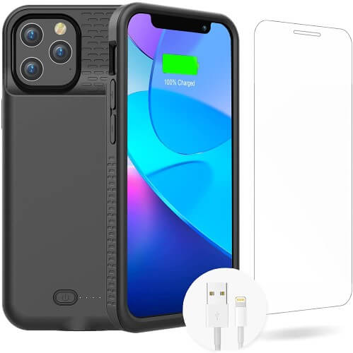 GIN FOXI Battery Cases for iPhone 12 Pro Max