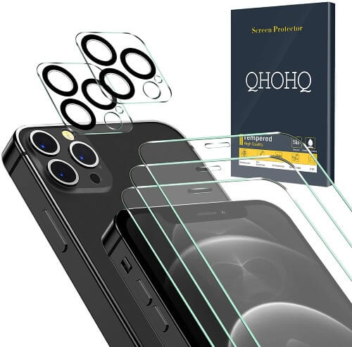 QHOHQ Screen Protectors for iPhone 12 Pro