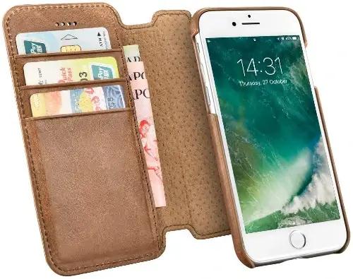 Icarercase leather folding cases iphone se 2020